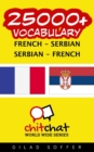 25000+ French - Serbian Serbian - French Vocabulary - Book