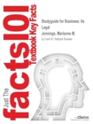 Studyguide for Business : Its Legal by Jennings, Marianne M., ISBN 9781285428260 - Book