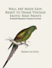 Wall Art Made Easy : Ready to Frame Vintage Exotic Bird Prints: 30 Beautiful Illustrations to Transform Your Home - Book