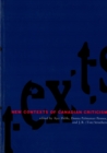 New Contexts of Canadian Criticism - Book