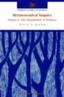 Hermeneutical Inquiry: Volume 2: The Interpretation of Existence - Book