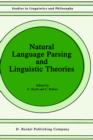 Natural Language Parsing and Linguistic Theories - Book