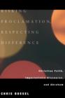Risking Proclamation, Respecting Difference - Book