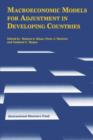 Macroeconomic Models for Adjustment in Developing Countries - Book