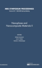 Nanophase and Nanocomposite Materials II: Volume 457 - Book