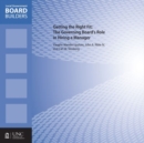 Getting the Right Fit : The Governing Board's Role in Hiring a Manager - Book
