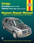 Dodge Durango (2004-2009) & Dakota (2005-2011) pick-ups Haynes Repair Manual (USA) : 45234 - Book