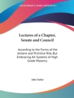 Lectures of a Chapter, Senate - Book