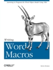 Writing Word Macros Rev - Book