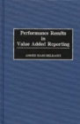 Performance Results in Value Added Reporting - Book