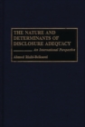 The Nature and Determinants of Disclosure Adequacy : An International Perspective - Book