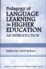 Pedagogy of Language Learning in Higher Education : An Introduction - Book