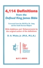 4,114 Definitions from the Defined King James Bible - Book