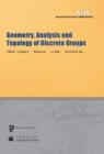 Geometry, Analysis and Topology of Discrete Groups - Book