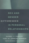 Sex and Gender Differences in Personal Relationships - Book