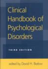 Clinical Handbook Of Psychological Disorders : A Step-by-Step Treatment Manual - Book