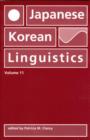 Japanese/Korean Linguistics, Volume 11 - Book