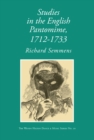 Studies in the English Pantomime : 1712-1733 - eBook