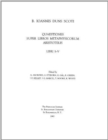 Quaestiones in librum Porphyrii Isagoge; et Quaestiones super Praedicamenta Aristotelis - Book