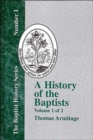 A History of the Baptists - Vol. 1 - Book