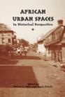 African Urban Spaces in Historical Perspective - Book