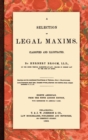 A Selection of Legal Maxims - Book