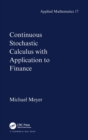 Continuous Stochastic Calculus with Applications to Finance - Book