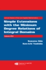 Simple Extensions with the Minimum Degree Relations of Integral Domains - eBook