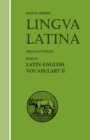 Lingua Latina - Latin-English Vocabulary II : Roma Aeterna - Book