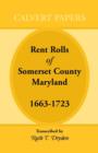 Rent Rolls of Somerset County, Maryland, 1663-1723 - Book
