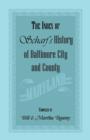 The Index of Scharf's History of Baltimore City and County [Maryland] - Book