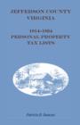 Jefferson County, [West] Virginia, 1814-1824 Personal Property Tax Lists - Book