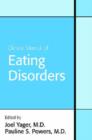 Clinical Manual of Eating Disorders - Book