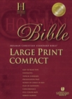 HCSB Large Print Compact Bible, Brown/Tan Leathertouch - Book
