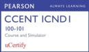 CCENT ICND1 100-101 Pearson uCertify Course and Network Simulator Bundle - Book