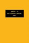 Magill's Literary Annual 2003 - Book