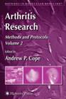 Arthritis Research : Volume 2: Methods and Protocols - Book