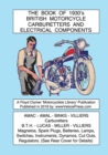 BOOK OF 1930's BRITISH MOTORCYCLE CARBURETTERS AND ELECTRICAL COMPONENTS - Book
