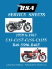 BSA C15-C15t-C15s-C15ss-B40-Ss90-B40e 'Service Sheets' 1958-1967 - Book
