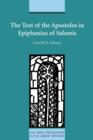 The Text of the Apostolos in Epiphanius of Salamis - Book