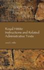 Royal Hittite Instructions and Related Administrative Texts - Book