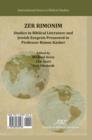 Zer Rimonim : Studies in Biblical Literature and Jewish Exegesis Presented to Professor Rimon Kasher - Book