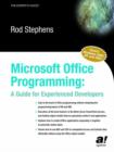 Microsoft Office Programming : A Guide for Experienced Developers - Book