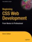 Beginning CSS Web Development : From Novice to Professional - Book