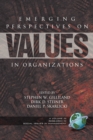 Emerging Perspectives Values in Organizations - Book