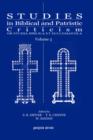 Studies in Biblical and Patristic Criticism (Vol 3) : Or Studia Biblica et Ecclesiastica - Book