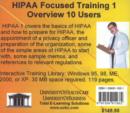 HIPAA Focused Training : Overview, 10 Users No. 1 - Book