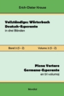 Vollst?ndiges W?rterbuch Deutsch-Esperanto in drei B?nden. Band 3 (S-Z) : Plena Vortaro Germana-Esperanto en tri volumoj. Volumo 3 (S-Z) - Book