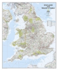England and Wales Classic, Tubed : Wall Maps Countries & Regions - Book