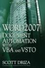 Word 2007 Document Automation with VBA and VSTO - Book